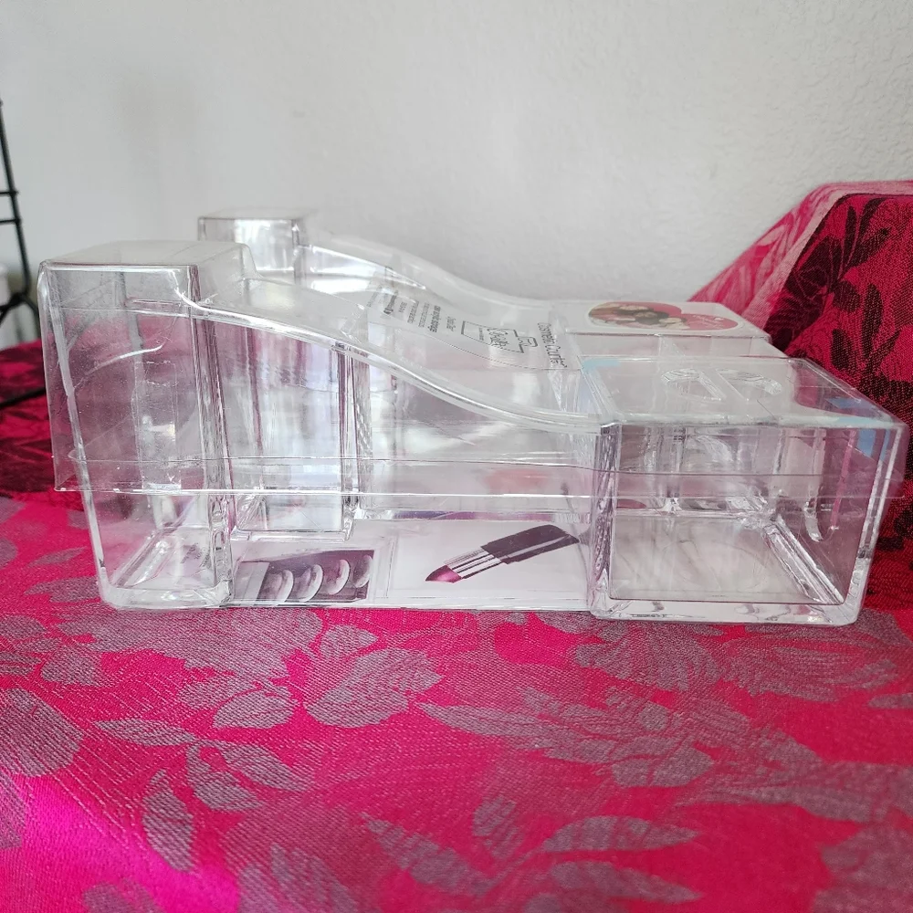 Cosmetic Counter Caboodles Clear Acrylic Storage. NEW.